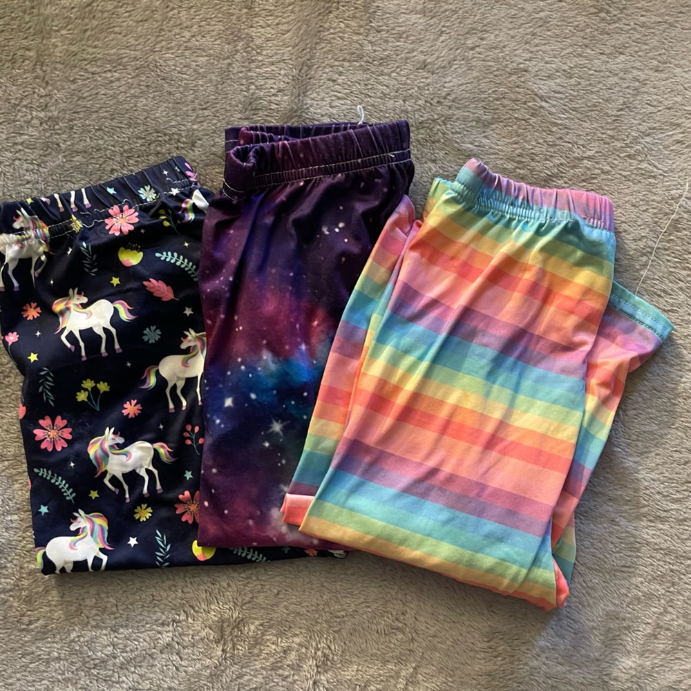 Girls Leggings 3 pack